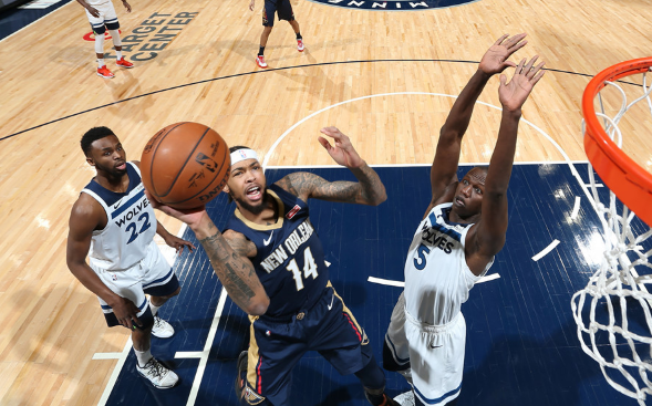 包含鹈鹕险胜山西队，布伦森统治全场的词条